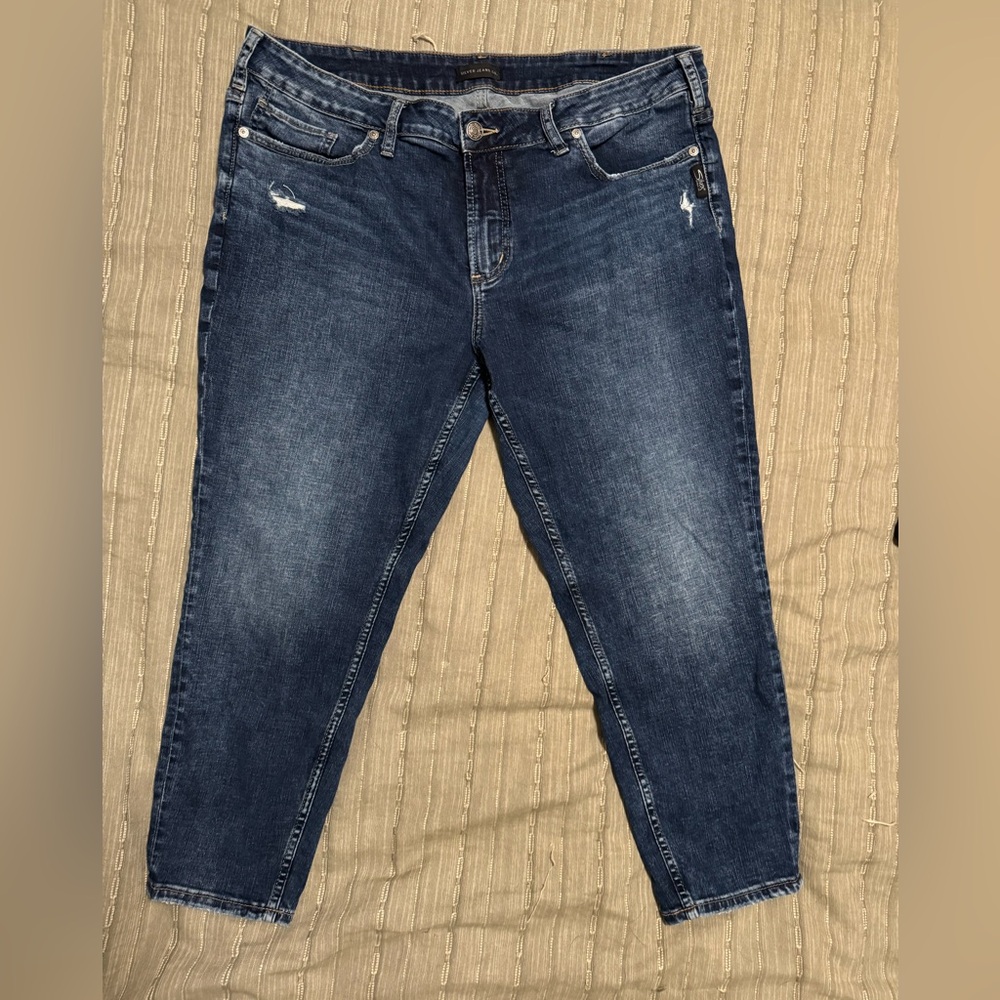 Silver Suki skinny crop jeans size 20
